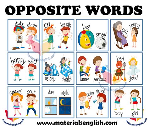 The opposite word .